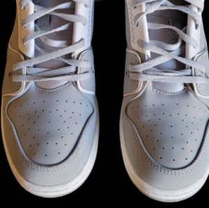 Jordan 1 Flight 2 - Boys' Grade School - Wolf Grey/White